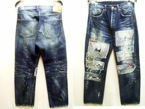 ◇即決[W34]LVC 55501-0061 レイバークラッシュド 旧日本製 501XX ビンテージ復刻 LEVI’S VINTAGE CLOTHING デニム パンツ■4604