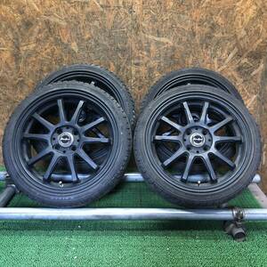 EURO　SPORT　16×5J　100/4H　165/45R16　極上バリ山タイヤ付き　A-272　福岡　★引き取り大歓迎★即決サービス品★早い者勝ち★人気★