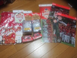 広島カープ　2016　優勝記念グッズ　チョロQ　ボール　コースター　ステッカー　ビールかけTシャツ　下敷き　クリアファイル