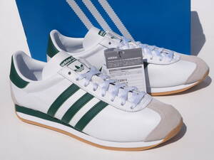 デッド!! 希少!! 新品 US10/ 28cm 日本企画 20年 adidas カントリー COUNTRY OG 白ｘ緑 レザー 天然皮革