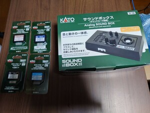 KATO サウンドボックス ＆サウンドカード4枚　中古品（Nゲージ　鉄道模型 ）