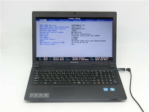 中古　Lenovo　B590　Celeron　1005M　8GB　HDD320GB　ノートパソコン　BIOSまで表示　　詳細不明　　ジャンク扱い 　