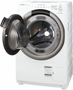 新品☆シャープ(SHARP) ドラム式 洗濯乾燥機 洗濯7kg ヒーターセンサー乾燥 左開き DDインバーター　送料無料29