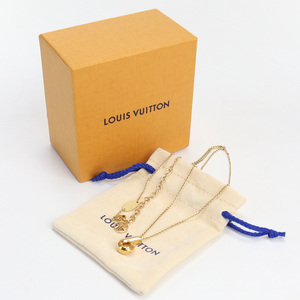 中古良品ルイ ヴィトンLOUIS VUITTON LV&ME b メタル ブランド ネックレス M00073 LE0136 ゴールド ランク：A us-2 レディース