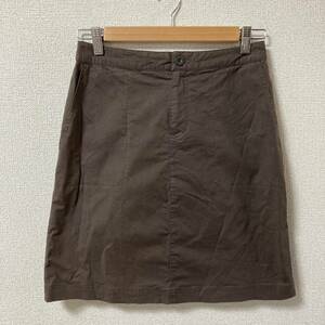 GAP(ギャップ) 台形スカート サイズ2（Mサイズ相当）ブラウン 茶色 stretch ストレッチ