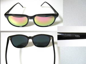 80s Vintage Sunglasses ミラー サングラス 689 定番 ウェリントン 55□12－141 ヴィンテージ/レトロデザイン/80年代