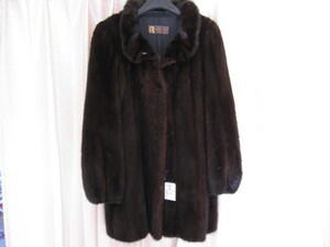 [SAMU]定価148万円！！高級毛皮 ミンク Royal Dark Mink Design Coat ★未使用 大特価 ！