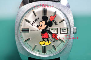 ●●●　即決　レア　 HELBROS 　ヘルブロス　 ミッキーマウス　 オートマチック腕時計　最高級１７石　OH済み