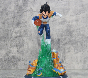 ■ ドラゴンボール ☆【ベジータ】■ 約25cm 0.7kg 海外限定 漫画風 PVC 箱なし