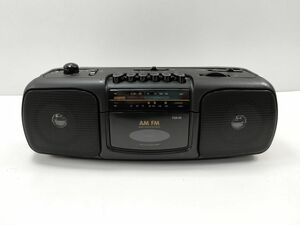 8 タクト TCR-05 ラジカセ FM AM ラジオ カセット 黒 動作確認済 ジャンク takt◆ポータブル レトロ オーディオ プレーヤー 音楽 音響 機器