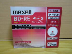 【新品 未使用 maxell BD-RE BE25PPLWPA.10S】 
