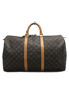 LOUIS VUITTON◆キーポル50_モノグラム_BRW/PVC/BRW