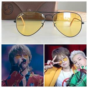 ◆ジヨン Gドラゴン愛用 Ray-Ban レイバン EVOLVE RB3025 9066/4A 58mm アビエーター AVIATOR 調光カラーレンズ G DRAGON サングラス