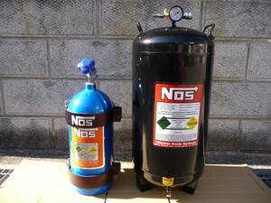 NOS型 ニトロ サブ コンプレッサー ボトル/ボンベ 38L エアタンク 黒 縦型 メーター・ゲージ カスタム ワイルドスピード 非売 スナップオン
