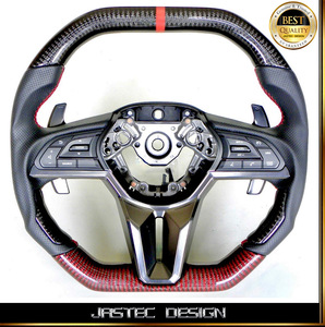 NEW 受注製作品　日産 R35 MY17 MY18 スカイライン GT-R カーボンステアリング GTR DRS-DESIGN　by JASTEC DESIGN ジャステック デザイン