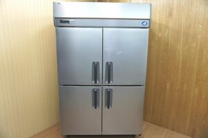 i052　Panasonic　パナソニック　業務用　4ドア　縦型冷蔵庫　SRR-K1281S　厨房　キッチン　1087L　大型　