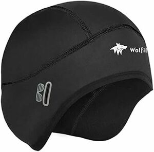 [WOLFILIST] インナーキャップ サイクルキャップ 秋冬用 ヘルメット インナー 帽子 防寒 防風 スカルキャップ ビーニ