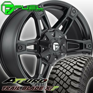 FUEL D624 Dakar シルバラード タイタン アルマダ 20インチタイヤホイールセット ATTURO TRAIL BLADE XT 275/55R20 285/55R20 305/55R20