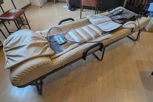 稼働品 FranceBed 折り畳み式全身治療ベッド スリーミー 2122 温熱 家庭用医療器 電気マッサージ機 肩もみ エアー セット 引取限定栃木県