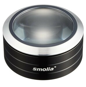 LED拡大鏡 Smolia Plus デスクルーペ 拡大鏡 スモリアLED付 卓上ルーペ