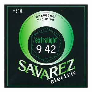 SAVAREZ H50XL ×1 [09-42] サバレス 6角芯採用 ニッケルワウンド エレキギター弦