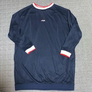 即決あり　新品　フィラ FILA レディース ワンピース ネイビー　サイズＯ　ロゴ　オーバーサイズ　ゆったり　チュニック 大きいサイズ