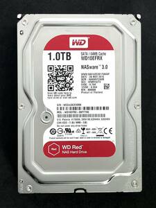 【送料無料】　★ 1TB ★　WD Red　/　WD10EFRX　【使用時間：23ｈ】 2015年製　新品同様　3.5インチ内蔵HDD　SATA　Western Digital RED　