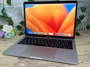 【動作OK♪】MacBook Pro 2017 A1708[Core i7 7660U 2.5GHz/RAM:16GB/SSD:512GB/13.3インチ]Ventura シルバー 動作品 