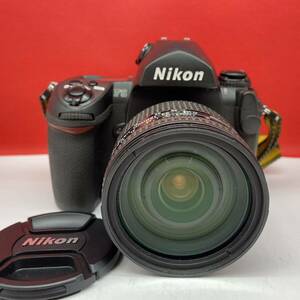 □ Nikon F6 フィルムカメラ 一眼レフカメラ ボディ AF NIKKOR 24-120mm F3.5-5.6D レンズ 動作確認済 シャッター、露出計OK ニコン