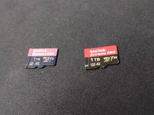 サンディスク SanDisk マイクロ SDカード microSDカード Extreme PRO 1TB 2枚セット ジャンク品 送料無料