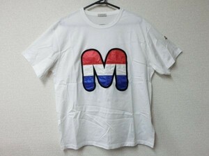 豊209PG/6C〇モンクレール MONCLERトリコロール パッチワーク MAGLIA Mロゴ Tシャツ サイズM〇