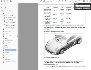 ポルシェ　ボクスター　ケイマン　981（2012-2016） ワークショップ&配線図 整備書