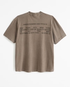 アバクロ Abercrombie&Fitch半袖Tシャツ tx062ブラウン
