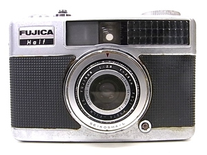 e11176　FUJICA Half 1:2.8 f=2.8cm　フジカ　ハーフ　レンジファインダー　カメラ　レンズ　シャッターOK