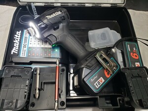 プチカスタム オマケ多有 ウエイトレイバッテリー2個 マキタ TD173 実働 18V 充電式 インパクトドライバー検) ドリル 丸ノコ サンダー DIY