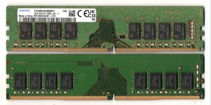 DDR4 ★ デスクトップ用メモリ　PC4-2666V-U　２枚セット　16GB+8GB　計 24GB ★