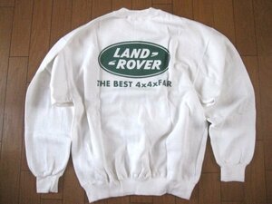 非売品 デッドストック LAND ROVERランドローバー スウェットシャツ(スウェットトレーナー)L LANDROVER未使用レンジローバーディフェンダー