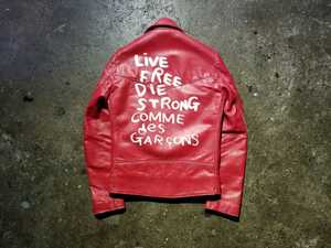 COMME des GARCONS 青山オリジナル Lewis Leathers No.391 LIGHTNING AD2020 コムデギャルソン ルイスレザー ライトニング 34 Live FREE