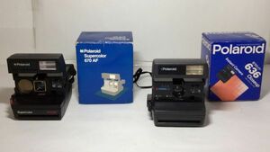 【未点検・未清掃】Polaroid Supercolor 670 AF / 636 closeup ポラロイド カメラ インスタントカメラ 【2台セット】