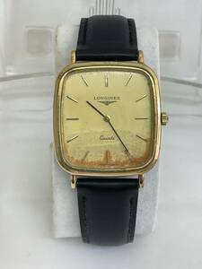 LONGINES ロンジン ゴールド文字盤 メンズ クオーツ 腕時計 稼働品 Ref,6278