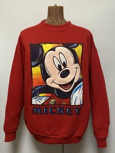 ★USED USA/MICKEY MOUSE/PRINTED/SWEAT SHIRTS/MADE IN USA/DISNEY/ミッキーマウス/スエットシャツ/プリント/ディズニー/アメリカ製/古着