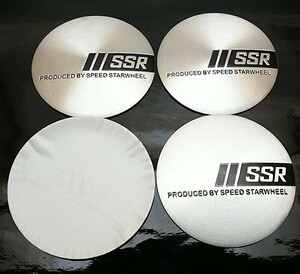 SSR 56mm 銀黒 4個 ステッカー ホイールキャップ ヴェルファイア ランクル クラウン ヴォクシー アクア ハリアー86 マークX ノア