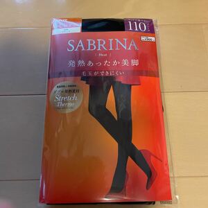 送料込み 新品 グンゼ GUNZEサブリナSABRINA Heatタイツ マットで透けない110デニール M-L発熱あったか美脚 毛玉ができにくい ブラック黒