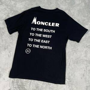 1円　極美品　MONCLER モンクレール　フラグメント　マグリア　バックロゴ　半袖　Tシャツ 　半袖Tシャツ Lサイズ　黒　7816