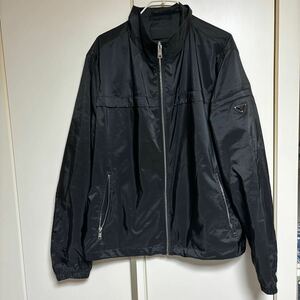 PRADA 三角プレートナイロンジャケット サイズ54 ブラック SGN988 プラダ Triangle Plate Nylon Jacket ブルゾン 