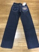 THE FLAT HEAD F-WP703 WABASH WIDE STRAIGHE PANTS ブルー 30サイズ