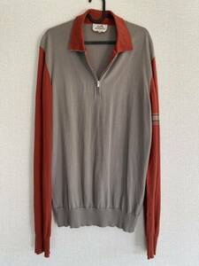 HERMES half zip cashmere knit sweater エルメスハーフジップセーター セーター カシミヤ イタリア製 ニット ロロピアーナ zilli 