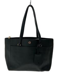 TORY BURCH◆トートバッグ/PVC/BLK