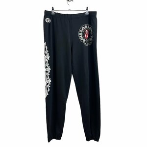 A807●CHROME HEARTS 　クロムハーツ●ローリングストーンズ フローラル スウェットパンツ　The Rolling Stones Floral Sweat Pants●XL