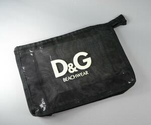 dgp5bk 新品未使用 D&G ディーアンドジー メッシュポーチ。